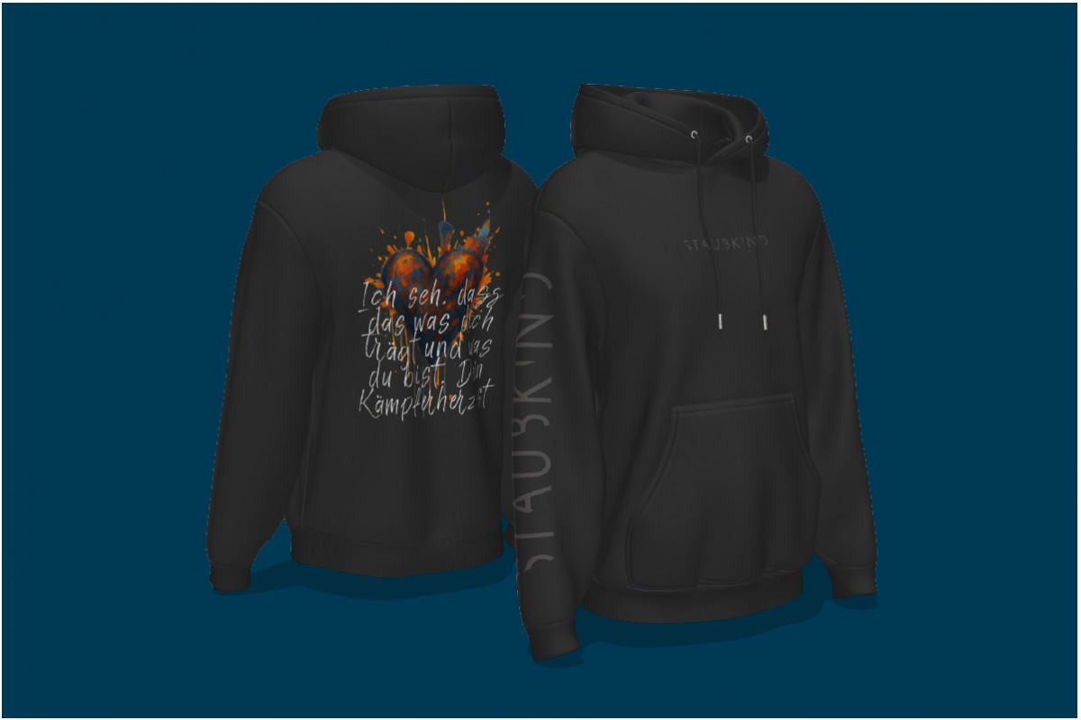 Hoodie Herz orange