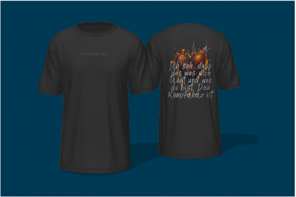 Tshirt Herz orange