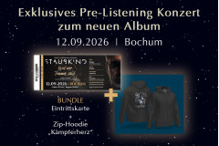 Bundle Eintrittskarte Bochum + Zipper Hoodie "Kämpferherz"