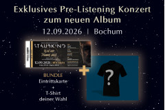 Bundle Eintrittskarte Bochum + T-Shirt deiner Wahl