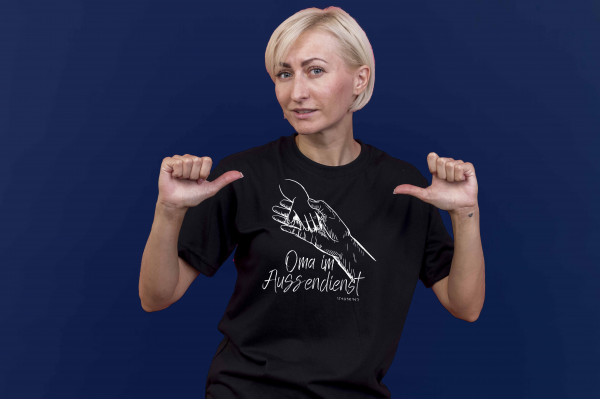 T-Shirt "Oma im Außendienst"